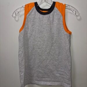 French toast gray tank orange trim boys L